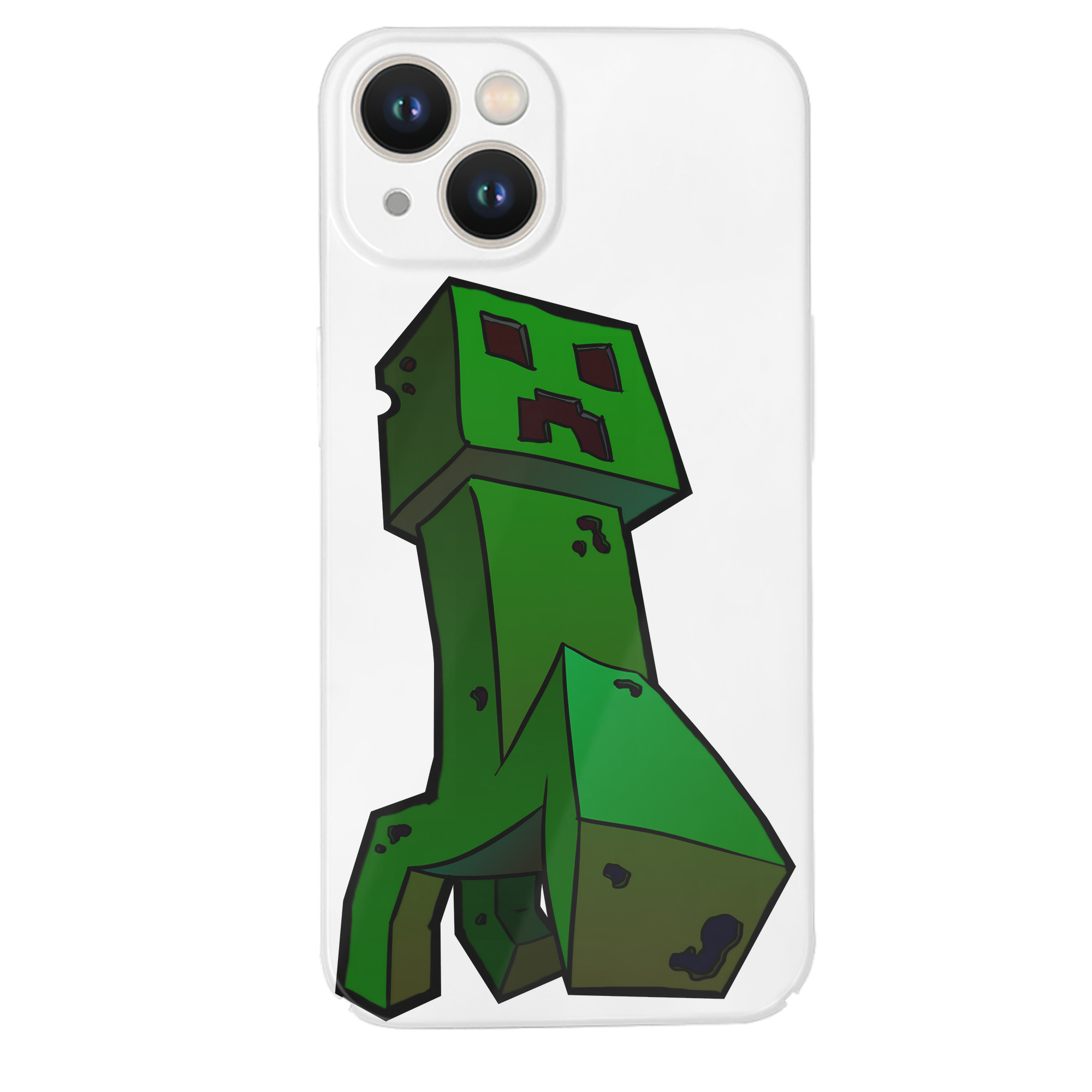 （画像用） マインクラフト ブロックの世界 Minecraft MC Block world 【iPhone 14シリーズ対応】ハードケース